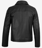 Kingsway Harrington Black Cowhide Leather Jacket for Men